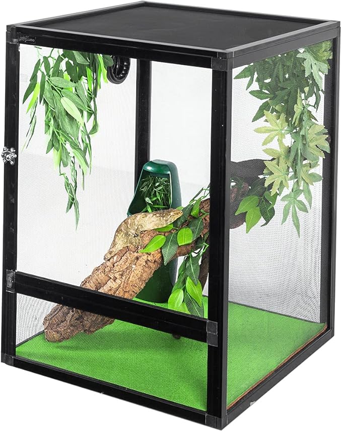 REPTI ZOO Reversible Reptile Carpet Pack of 2PCS, Terrarium Substrate Bedding Liner (17 in X 35 in) for 10/20/30/40 Gallon Tanks, Both Sides Usable Reptile Floor Mat