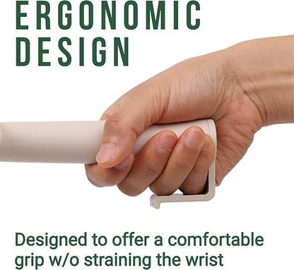 TypeC Cat Litter Scoop - Small Holes (0.11in) Big Size Scooper - Long Handle & Easy Cleaning - Hanger for Litter Box