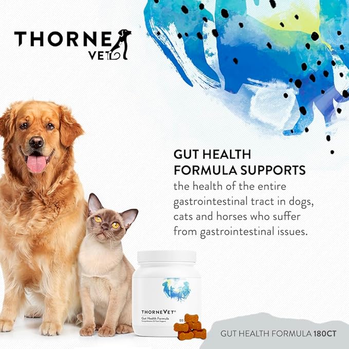 ThorneVET Gut Health Formula – Gastrointestinal Support for Dogs, Cats & Horses, 180 Soft Chews