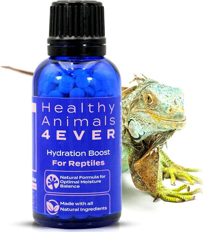 HealthyAnimals4Ever HA4E - Reptile Hydration Boost - Natural Formula for Moisture Balance, Skin Vitality & Energy Support - Ideal for Low-Humidity Environments - 300 Tablets