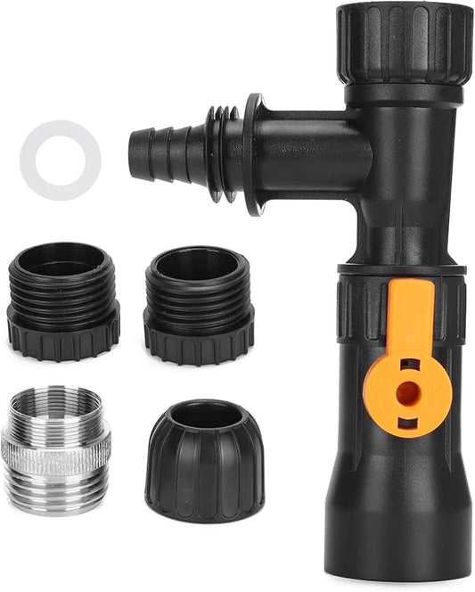 Water Changer, Aquarium Water Changer, Fish Tank Siphon, with 2 PCS Faucet Adapters, for Aquarium Quick Water Change