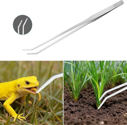 Carefree Fish 7IN1 Aquarium Cleaning Tools Long Handle Adjustable Length 18~24Inch Fish Tank Cleaner Kit Alage Scraper Scrubber Brushes Set Plant Scissor Long Tweezer