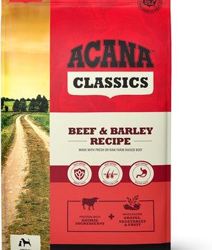 ACANA Classics Dry Dog Food Beef and Barley Recipe 22.5lb Bag
