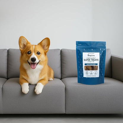 King Lou Pets Duck Jerky Treats – Single Ingredient Dehydrated Duck Breast – USA Made Cat & Dog Snack – High Protein Pet Treat – 1 lb (Prior to Freeze-Drying)