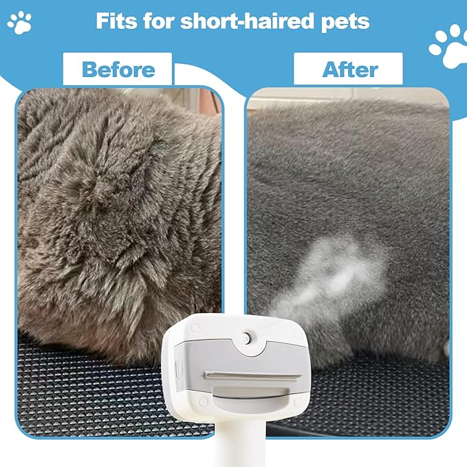 3 in 1 Pet Steam Brush for Dogs & Cats – Self Cleaning,Hair Removal Comb Steam for Thinning & Grooming for Long & Short Haired Pets, Includes Pet Essence