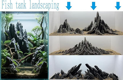 Natural Seiryu Dragon Stone - 11 Pound Aquarium Landscape Rock for Fish Tank Decorative Stones, Reptile and Amphibious Tank 3-8 Inch Aquarium Decoration