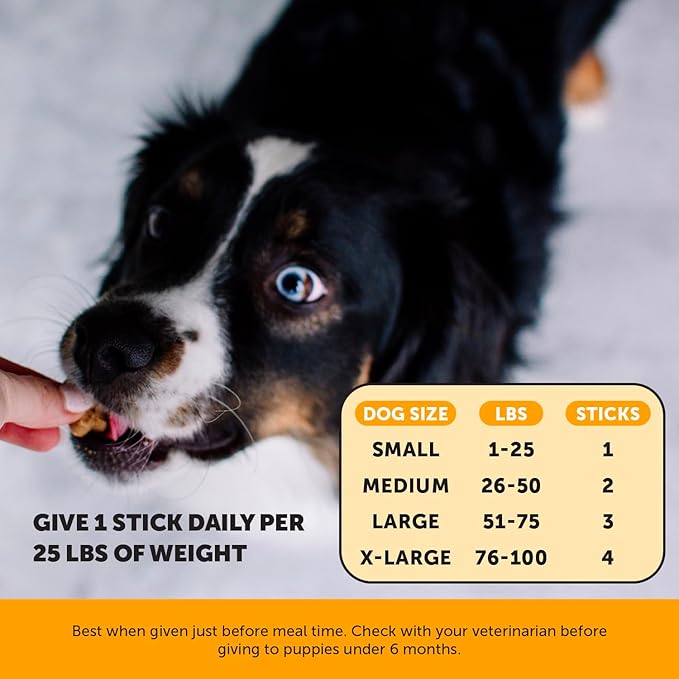 Pet Honesty Allergy Support Fresh Dental Sticks - Dental Treats for Dogs - Dental Dog Chews - Immune Health + Allergy Support for Dogs - Freshen Dog Breath, Reduce Plaque + Tartar - 30 Sticks
