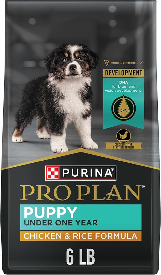 Purina Pro Plan High Protein Dry Puppy Food, Chicken and Rice Formula - 6 lb. Bag