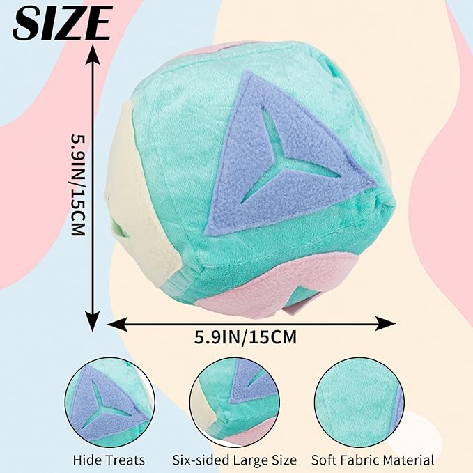 Ferret Toy with Bell, Washable Puzzle Feed Game Ferret Foraging Ball Toy for Boredom, Snuffle Ball Treat Dispenser Exercise Ferret Enrichment Toys for Cage, Toys for Ferrets, Hedgehog, Rat