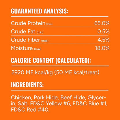 Good 'n' Fun Triple Flavor Wings, 24 Ounces, Rawhide Snack for All Dogs Made with Real Chicken, Pork Hide and Beef Hide