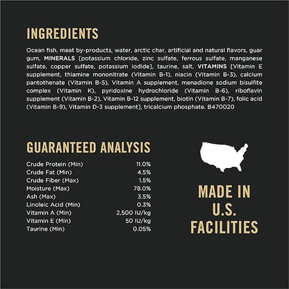 Purina Pro Plan Grain Free, Pate, High Protein Wet Cat Food, Complete Essentials Seafood Entree - (Pack of 24) 3 oz. Cans