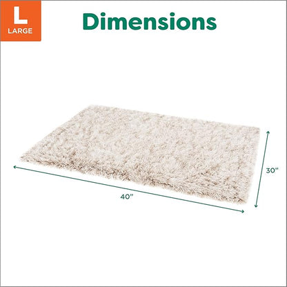 Furhaven Waterproof Throw Blanket for Dogs & Indoor Cats, Washable - Shaggy Plush Calming Long Faux Fur & Velvet Dog Blanket - Driftwood, Large