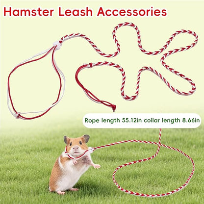 Guinea Pig Bed Rabbit Hideout Cozy Hamster Cave Leash Accessories Warm Fleece Cuddle Cup Washable Winter Sleeping House for Small Pet Strawberry Style