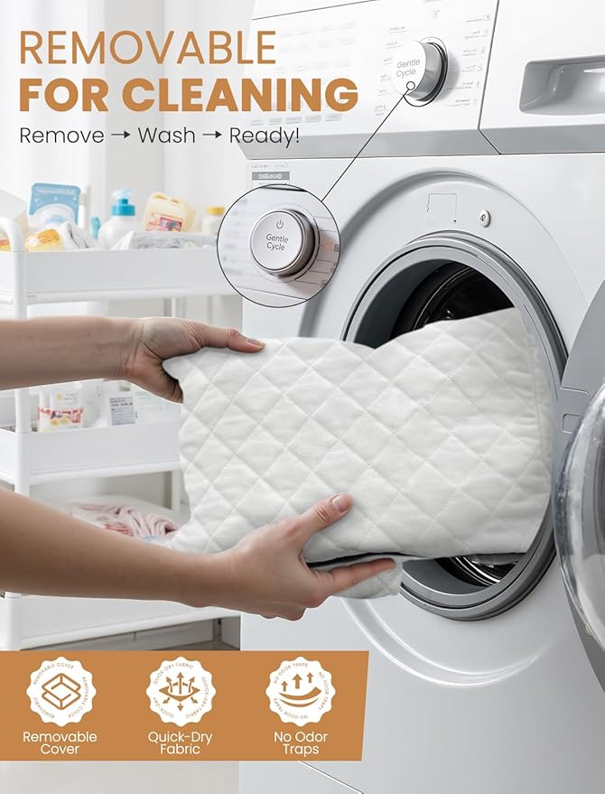 (Up to 35lbs Small/Medium Dog Car Seat Booster Dog Seat for Car Portable with Adjustable Seatbelts Puppy Travel Carrier for SUV,Truck, with Memory Foam Cushion(White)