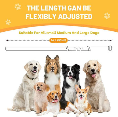 Calming Collar for Dogs 4-Packs,Dog Calming Collar,Pheromone Collar for Dogs,Relief Anxiety Stress Separation,Lasts 60 Days,25 Inches Size Flexible Adjustable,for All Small Medium and Large Dog Grey