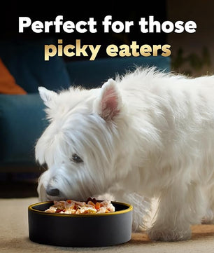 Cesar Simply Crafted Adult Wet Dog Food Meal Topper, Chicken, Carrots, Potatoes & Peas and Chicken, Sweet Potato, Apple, Barley & Spinach Variety Pack (8 Count, Pack of 2)