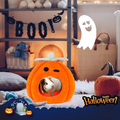 YUEPET Guinea Pig Bed Cave Winter Warm Cozy House Hideout for Dwarf Rabbit Bunny Ferret Hamster Chinchilla Hedgehog Fleece Washable Cage Nest Accessories 8.2"×8.2"