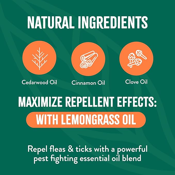 TropiClean Natural Maximum Strength Flea and Tick Spray for Dogs and Home, 32oz