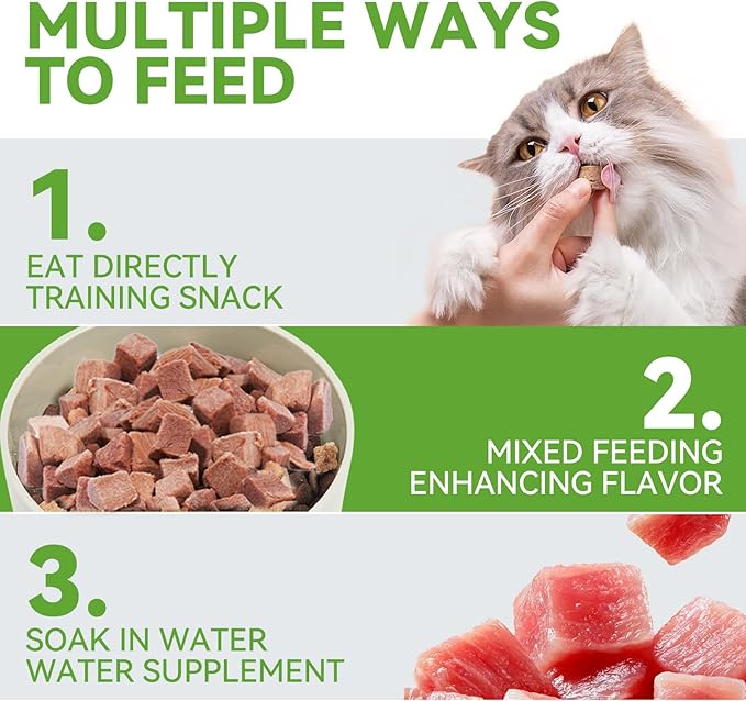 OPET Freeze Dried Cat & Dog Treats,Single Ingredient High Protein Grain Free Crunchy Cat Treats，Healthy Training Treats(6.36oz)