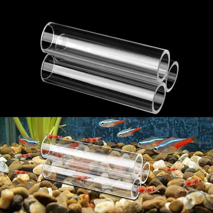 WEAVERBIRD 3-Tube Fish Shrimp Feeder - Acrylic Transparent Breeding Tube & Shelter for Aquarium Fish Tank Decorations