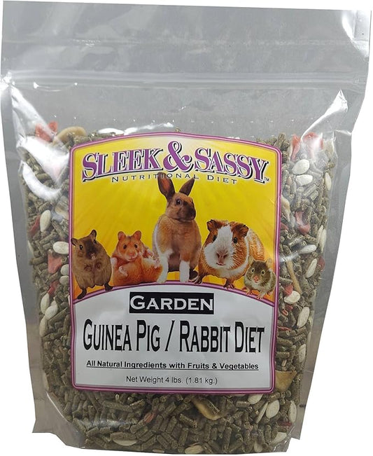 SLEEK & SASSY Garden Guinea Pig & Rabbit Food (4 lbs.)