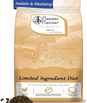 Canine Caviar - Free Spirit: Chicken & Pearl Millet Alkaline Dry Dog Food, Limited Ingredients, Gluten-Free, Based on Science & Research, Veterinary Alternative Diet (11 Pound Bag)