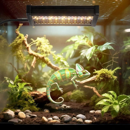 UVB Light for Reptiles,Dimmable Brightness LED Reptile UVB Lamp,Adjustable 6/10/12-Hour Cycles, 9W 5INCH Reptile UVB Light Bar for Bearded Dragon,Gecko,Turtle,Snake,Lizard