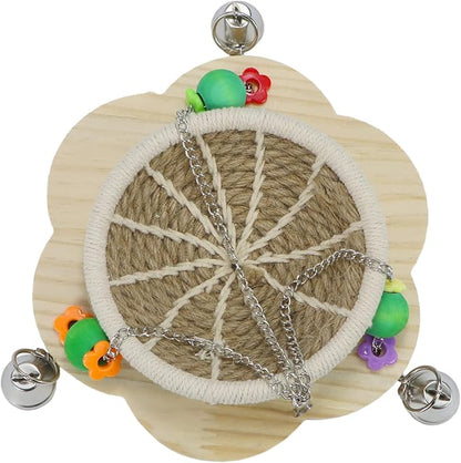 Wontee Bird Nest Parrot Breeding Nest Bed Bird Hanging Swing for Budgies Parakeets Conures Cockatiels Caique Senegal Parrot (Hemp Rope)