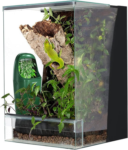 Wacool Reptile Water Dripper Chameleon Drinking Fountain Water Dispenser, Automatic Water Feeder for Bearded Dragon Gecko Lizard Frog Snake/Reptile Accessories