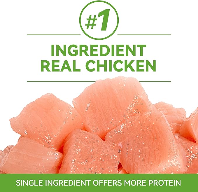 OPET Freeze Dried Cat Food, Chicken & Salmon Oil Recipe, Complete & Balanced Meal or Topper, Premium, Healthy, Grain Free, High Protein Raw Cat Freeze Dried Treats (10 oz, Chicken)