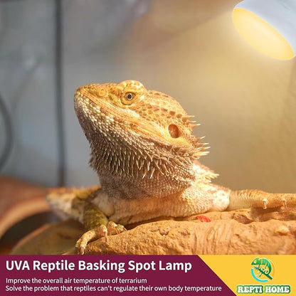 150W Reptile Heat Lamp Bulb 2 Pack,Basking Spot Lamp Bulb for Reptiles & Amphibians，Reptile Daylight Heat Bulb for Bearded Dragon, Lizard, Turtle