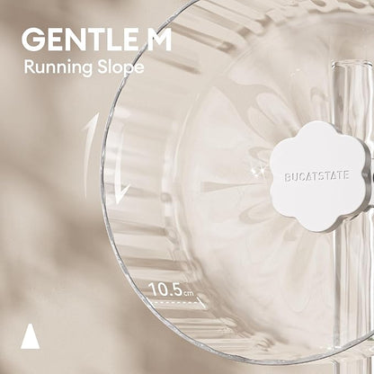 BUCATSTATE Hamster Exercise Wheel 10.2", Upgraded Super-Silent Spinner Hamster Running Wheels with Adjustable Base & Rust-roof Bearing for Dwarf Syrian Hamster Gerbils Rats