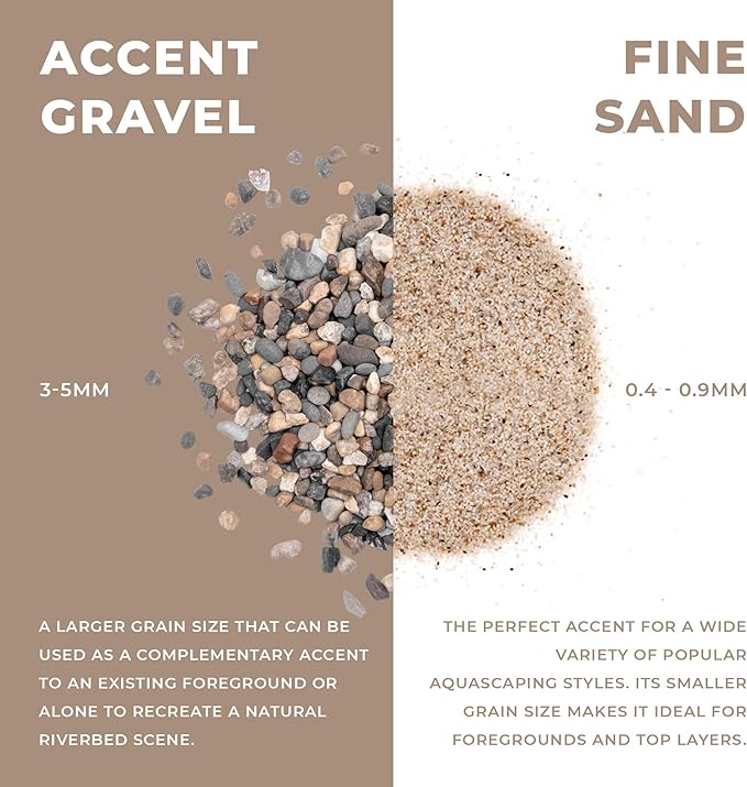 Ultum Nature Systems Controsand Bora Aquarium Sand (8L) - Freshwater Tank Substrate for Live Shrimp & Planted Aquariums