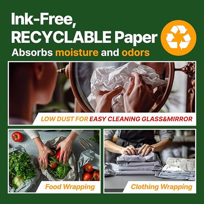 Bird Cage Liner - 120 Paper Sheets, 20" x 18", 2.9 lb - Ideal for Pet Habitats, Bulk Pack for Long-Lasting Use, Newsprint Texture, Convenient Parcel Packaging