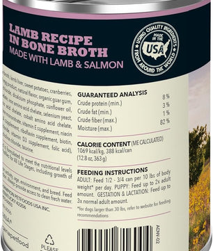 ACANA Premium Chunks in Bone Broth Grain-free Wet Dog Food Lamb Recipe 12.8oz Cans (12 Count)