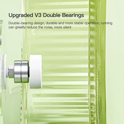 Super-Silent Hamster Exercise Wheel: Silent Spin Toys Hamster Running Wheels with Height Adjustable Stand for Hamsters Gerbils Mice Or Other Small Animals -8.5inch Green