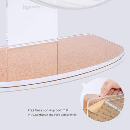 Niteangel Super-Silent Hamster Exercise Wheels: - Quiet Spinner Hamster Running Wheels with Adjustable Stand for Hamsters Gerbils Mice Or Other Small Animals (L, Pink)