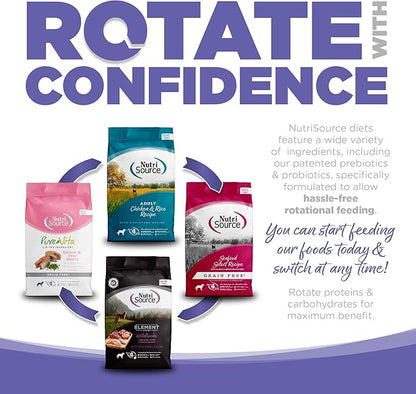 NutriSource Puppy Food for Small and Medium Breeds, Chicken Meal and Rice, 12LB