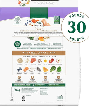 Nutro Ultra Adult Dry Dog Food with a Trio of Proteins from Chicken, Lamb and Salmon, 30 lb Bag