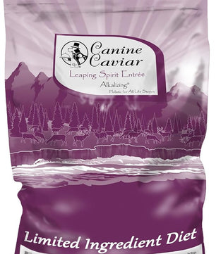 Canine Caviar - Leaping Spirit: Venison & Pearl Millet Alkaline Dry Dog Food, Limited Ingredients, Gluten-Free, Based on Science & Research, Veterinary Alternative Diet (22 Pound Bag)