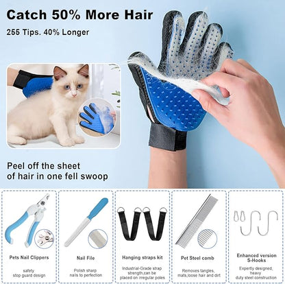 Dog First Aid Kit - Pet First Aid Kit for Dogs Pet Emergency Kit with Grooming Hammock Harness Nail Clipper First Aid Supplies for Home Camping