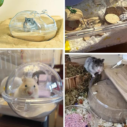 Hamster Bath Sand, 3lb Dust Free Desert Sand or Potty Litter Sand for Hamster Chinchillas Gerbil Syrian Mice Small Animals(Beige)