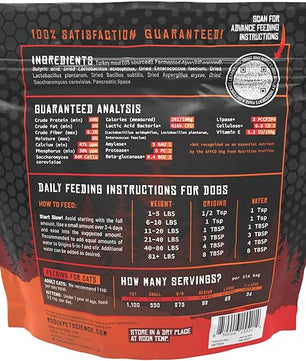 Origins 5-in-1 Dog Supplement - Powdered Food Topper w/Natural Turkey Protein- Supports Healthy Digestion, Skin, and Coat - Helps Reduce Itching & Joint Inflammation (2LB)