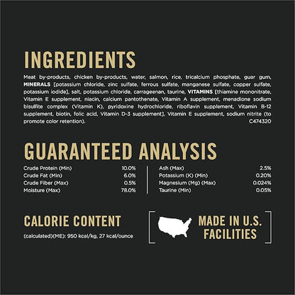 Purina Pro Plan Urinary Tract Health With Salmon Classic Wet Cat Food Pate - (Pack of 24) 3 oz. Pull-Top Cans