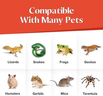 Gecko Cave Reptile Hide – Naturalistic Terrarium Shelter for Geckos, Lizards, Snakes, Bearded Dragons, Tortoises & Other Reptiles