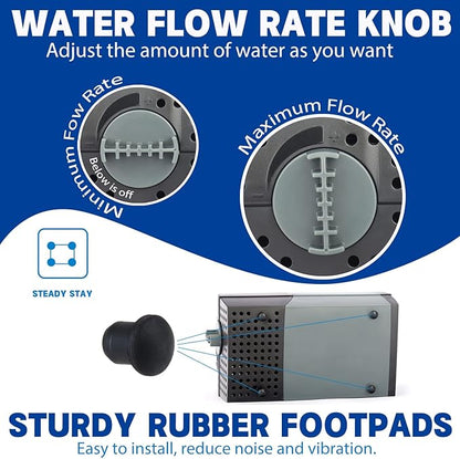 OYO WATER Pond Pumps Submersible Outdoor,185GPH Water Fountain Pump with Fountain Kits for Small Ponds