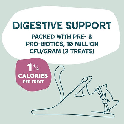 Shameless Pets Crunchy Cat Treats - Kitty Treats for Cats with Digestive Support, Natural Kitten Treats with Real Chicken, Healthy Flavored Feline Snacks - Cran You Say Chicken, 12 oz