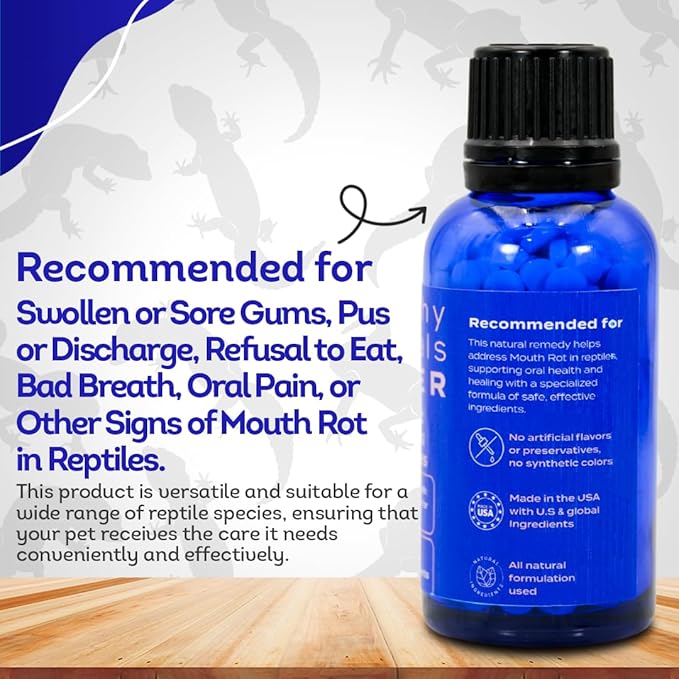 HA4E - Reptile Oral Health Support - Natural Mouth Rot Relief & Oral Hygiene Formula - Supports Gum Health, Comfort & Healing - 300 Tablets