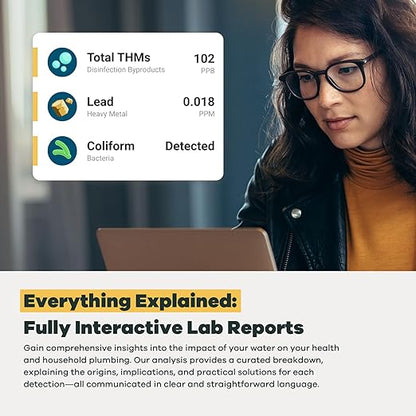 Ultimate Home Water Test Kit for Drinking Water | Tests for 250+ Parameters Like Lead, Bacteria, and VOCs | EPA Certified Well or Tap Water Test