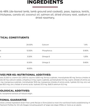 Go! Solutions Sensitivities Limited Ingredients, Grain-Free Dry Dog Food, Lamb Recipe for Sensitive Stomach, 3.5 lb Bag